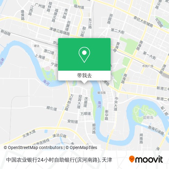 中国农业银行24小时自助银行(滨河南路)地图