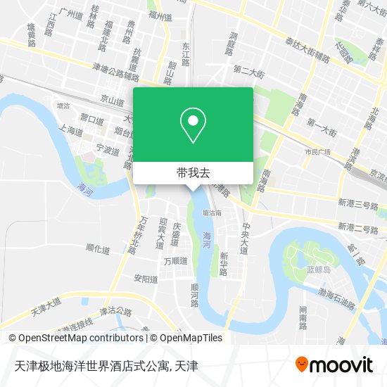 天津极地海洋世界酒店式公寓地图