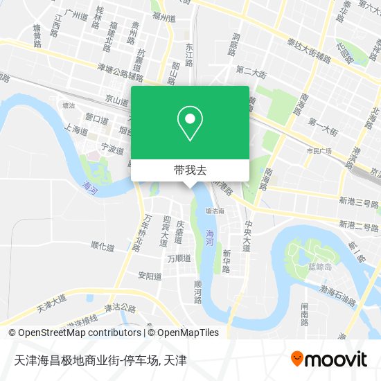 天津海昌极地商业街-停车场地图