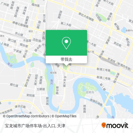 宝龙城市广场停车场-出入口地图