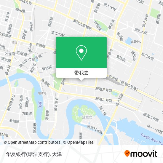华夏银行(塘沽支行)地图