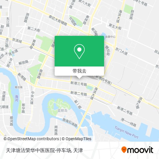 天津塘沽荣华中医医院-停车场地图