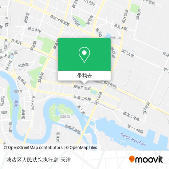 塘沽区人民法院执行庭地图