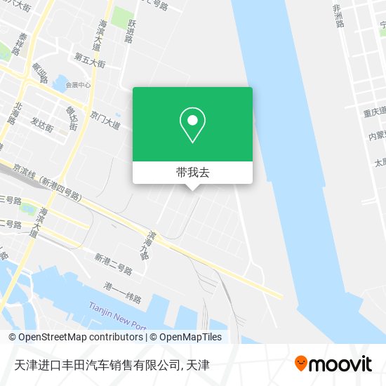 天津进口丰田汽车销售有限公司地图