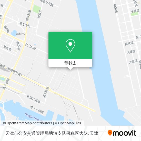 天津市公安交通管理局塘沽支队保税区大队地图