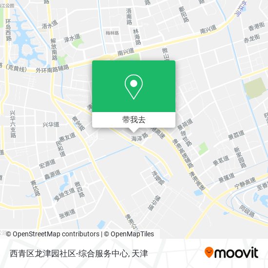 西青区龙津园社区-综合服务中心地图