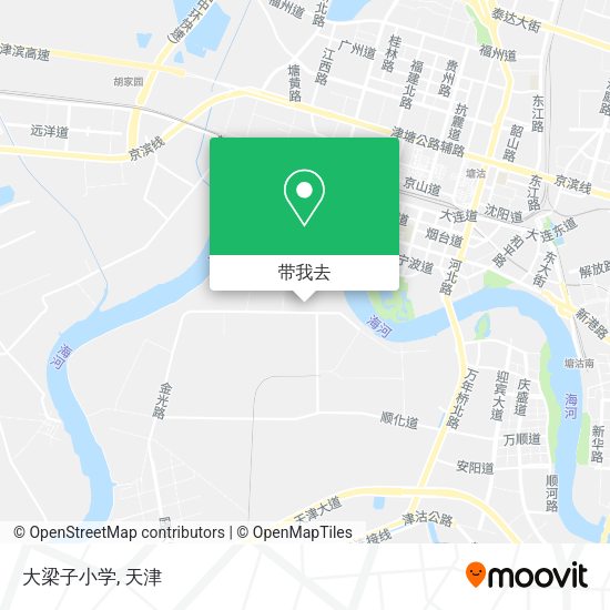 大梁子小学地图