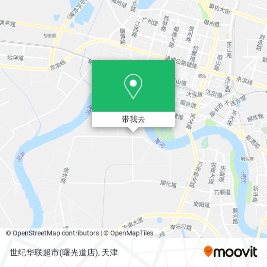 世纪华联超市(曙光道店)地图