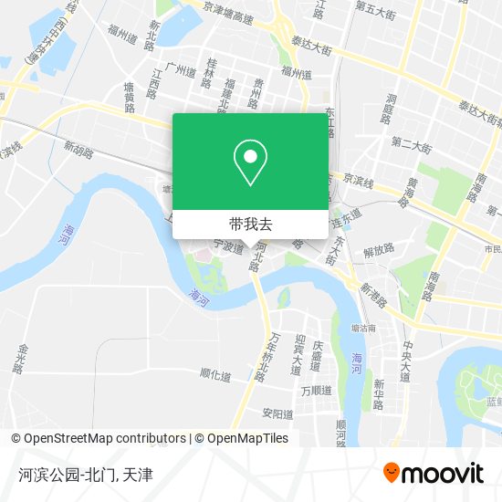 河滨公园-北门地图