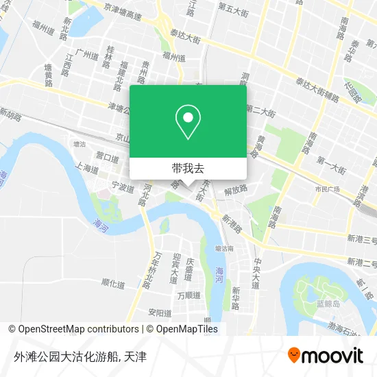 外滩公园大沽化游船地图