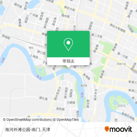 海河外滩公园-南门地图