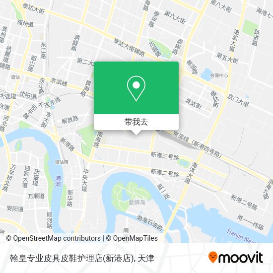 翰皇专业皮具皮鞋护理店(新港店)地图