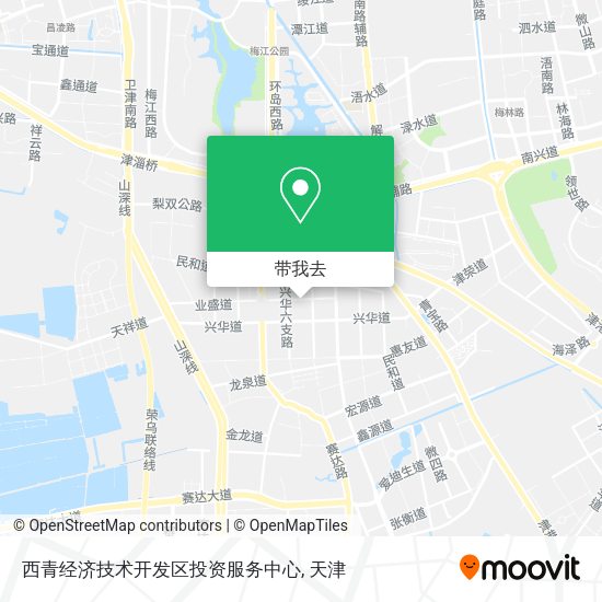 西青经济技术开发区投资服务中心地图