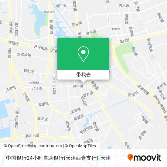 中国银行24小时自助银行(天津西青支行)地图
