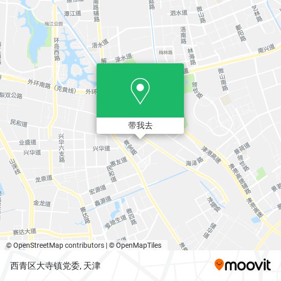 西青区大寺镇党委地图