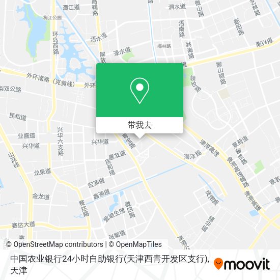 中国农业银行24小时自助银行(天津西青开发区支行)地图