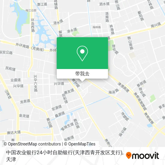 中国农业银行24小时自助银行(天津西青开发区支行)地图