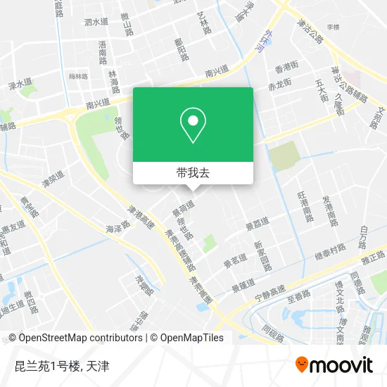 昆兰苑1号楼地图