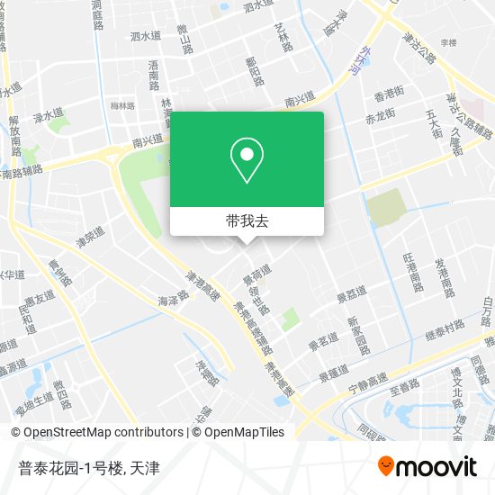 普泰花园-1号楼地图