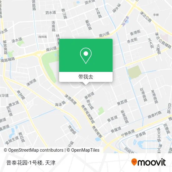 普泰花园-1号楼地图