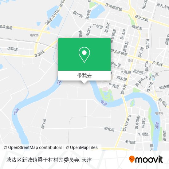 塘沽区新城镇梁子村村民委员会地图