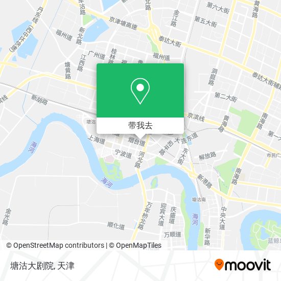 塘沽大剧院地图