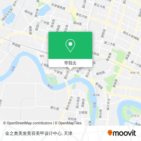 金之奥美发美容美甲设计中心地图