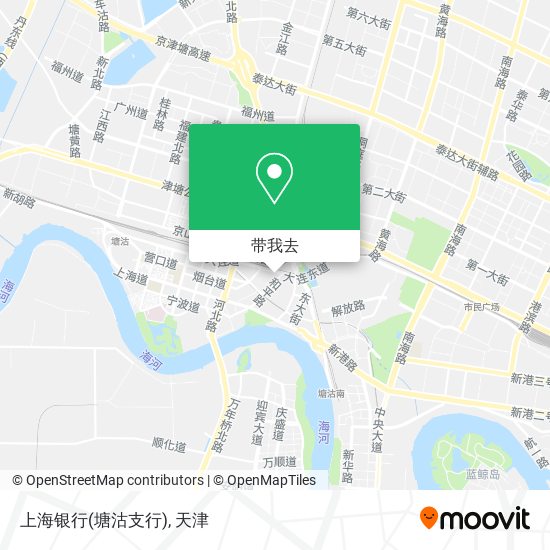 上海银行(塘沽支行)地图