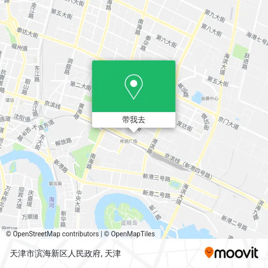 天津市滨海新区人民政府地图