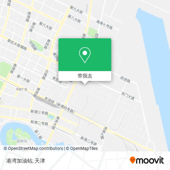 港湾加油站地图