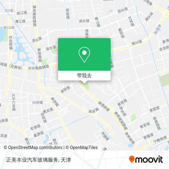 正美丰业汽车玻璃服务地图