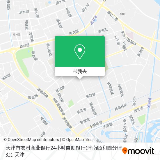 天津市农村商业银行24小时自助银行(津南颐和园分理处)地图