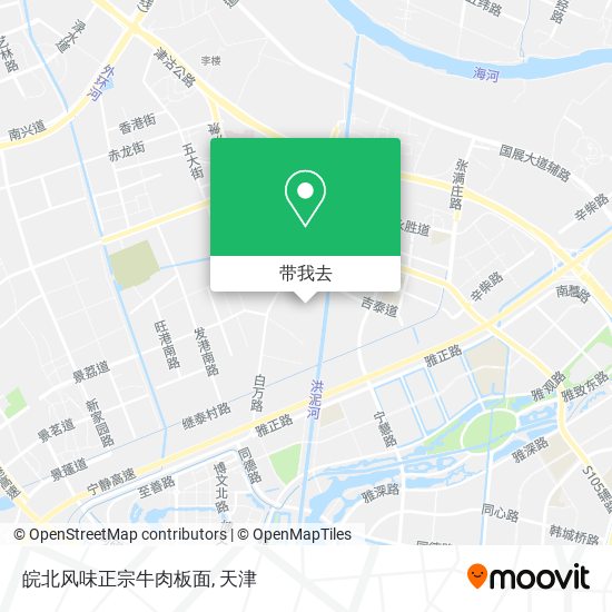 皖北风味正宗牛肉板面地图