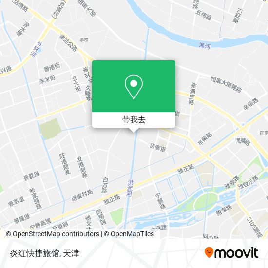 炎红快捷旅馆地图