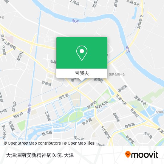 天津津南安新精神病医院地图