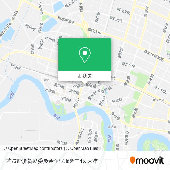 塘沽经济贸易委员会企业服务中心地图
