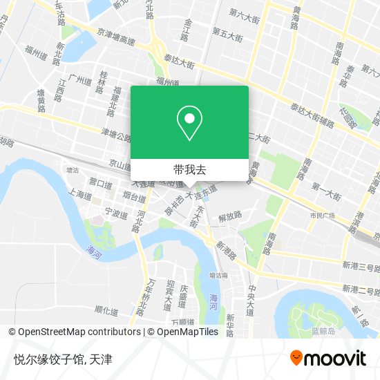 悦尔缘饺子馆地图