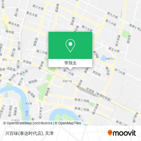 川百味(泰达时代店)地图