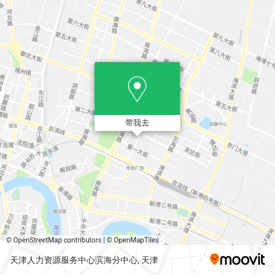天津人力资源服务中心滨海分中心地图