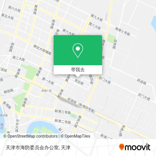 天津市海防委员会办公室地图