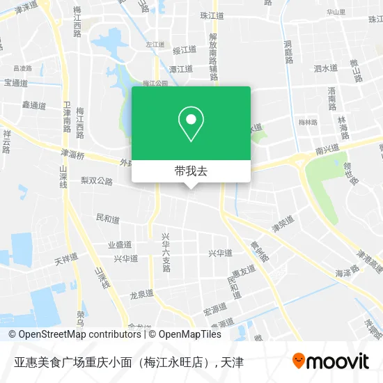 亚惠美食广场重庆小面（梅江永旺店）地图