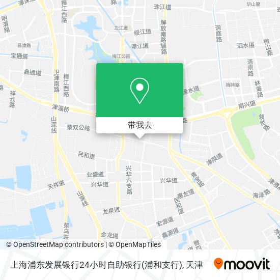 上海浦东发展银行24小时自助银行(浦和支行)地图