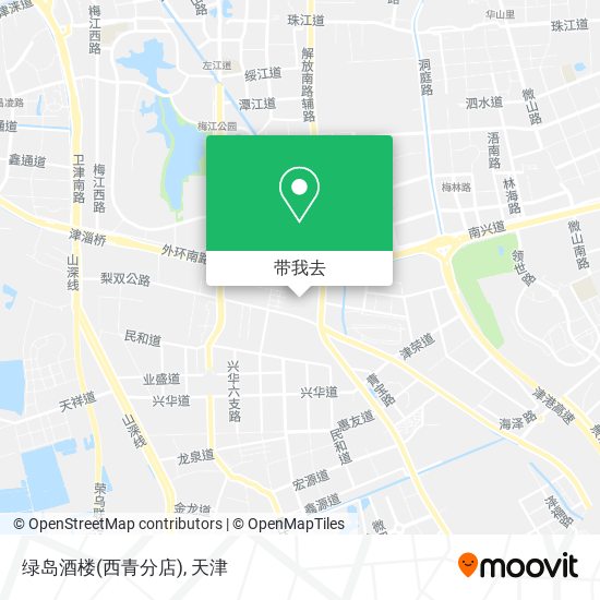 绿岛酒楼(西青分店)地图