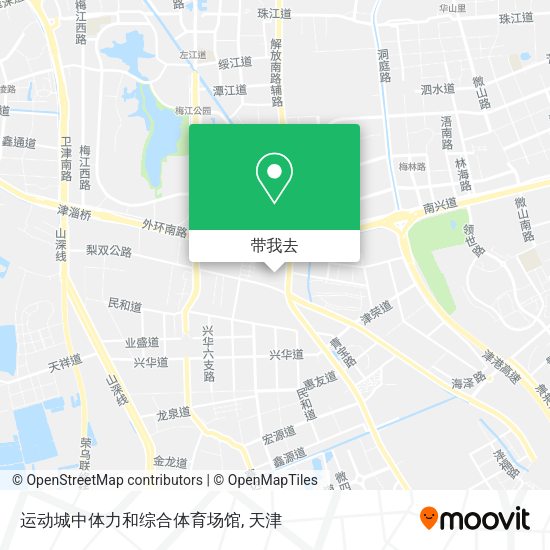 运动城中体力和综合体育场馆地图