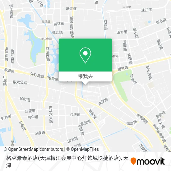 格林豪泰酒店(天津梅江会展中心灯饰城快捷酒店)地图