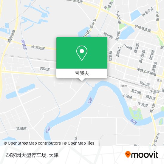 胡家园大型停车场地图