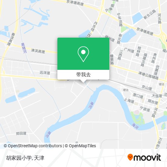 胡家园小学地图