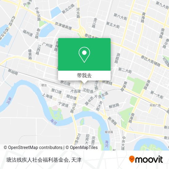 塘沽残疾人社会福利基金会地图