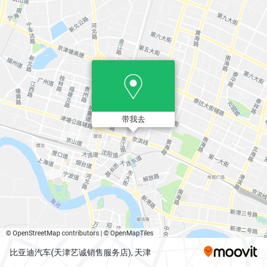 比亚迪汽车(天津艺诚销售服务店)地图