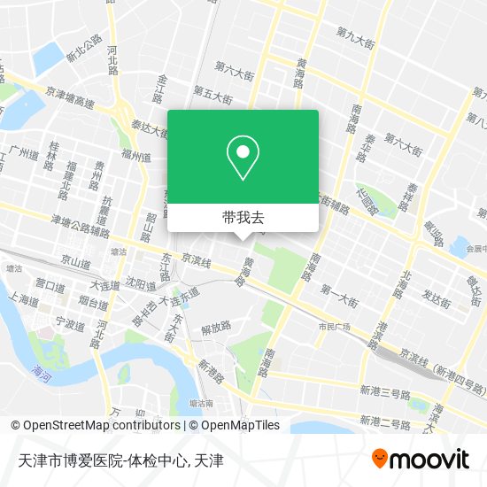 天津市博爱医院-体检中心地图